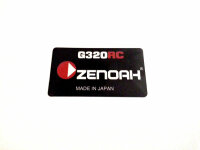 Zenoah g320 Sticker f&uuml;r Seilzugstarter Pullstarter...