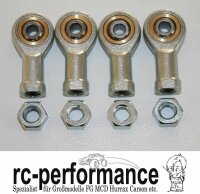Stahl Kugelgelenke M6 Gewinde 4mm Lochdurchmesser FG HPI...