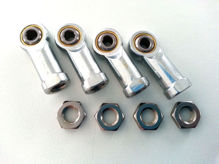 4x M8 Kugelgelenk Rechtsgewinde - Verzinkt Für Automotive & Industrie