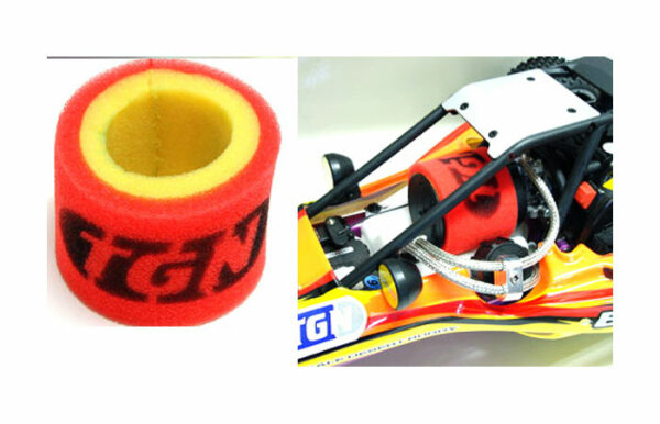 TGN Vorfilter für HPI Modelle 5B SS etc Luftfilter 2 Lagig CarbonFighter