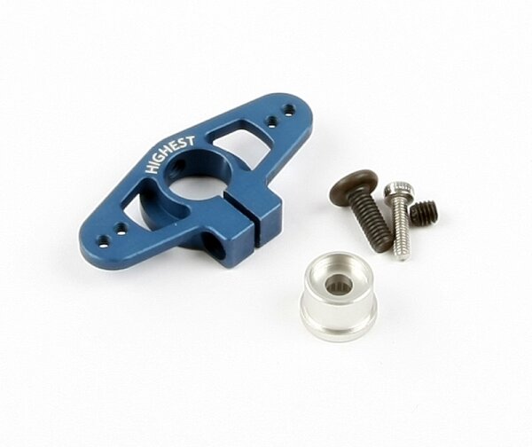 Alu Servohorn Savöx Futaba Spektrum Thunder Tiger/ Bluebird Servos 25 Z blau
