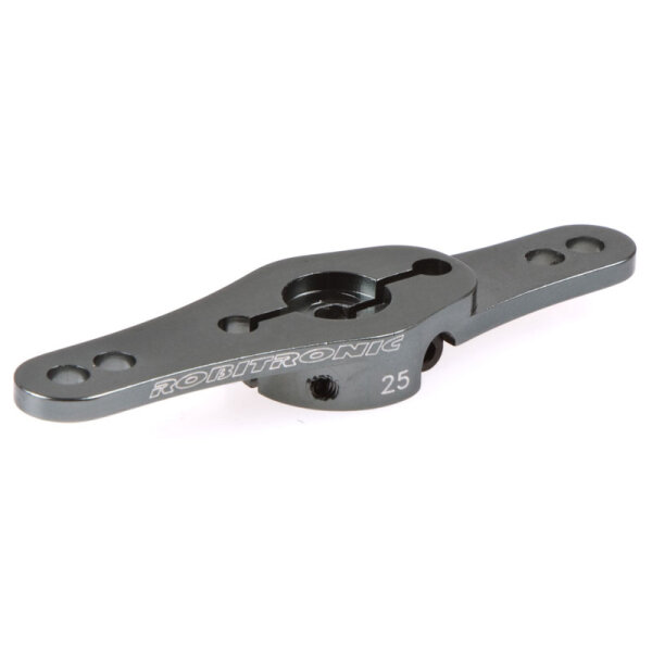 Aluminium Servo Doppel Arm 25Z (2-Ebenen) Grau Futaba Savöx Thundertiger