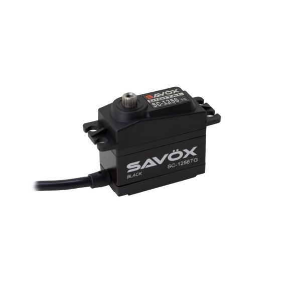 Sav&ouml;x SC-1256TG Black Edition Servo mit Titan Getriebe FG Kyosho Mugen