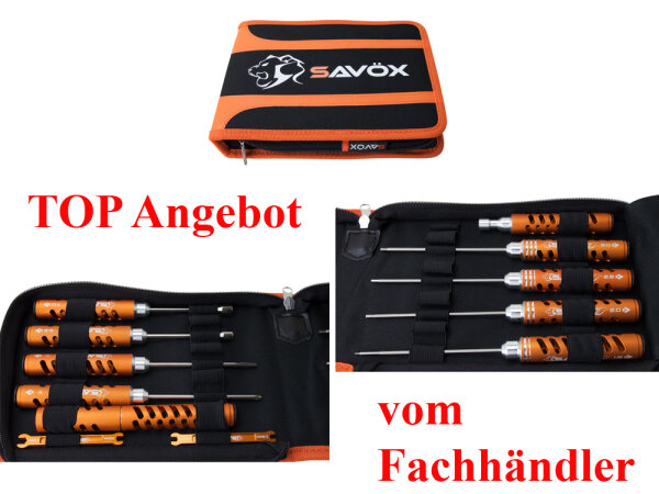 Savöx Werkzeug Set inkl. Tasche High Quality Innensechskant Steckschlüssel ST-TS01
