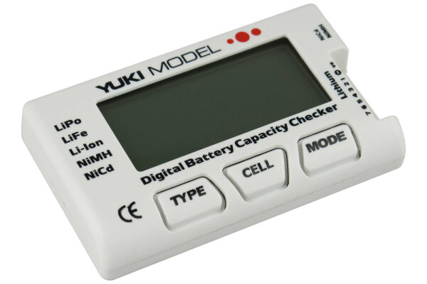 Digital Battery Capacity Checker NiCdNiMH  LiFe LiPo