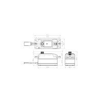 SAVÖX SC-1251MG Digital Servo Low-Profile Savox 90Ncm Flug Car