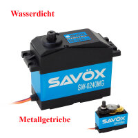 Sav&ouml;x Servo SW-0240MG 35 KG sehr schnell wasserdicht 7,4 V FG Losi Lenkservo 1:5