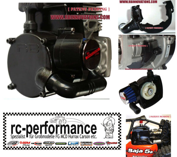 Losi 5 T Luftfilter für Seilzugstarter und Kurbelwellengehäuse RB