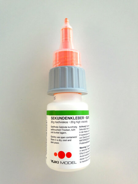Sekundenkleber dickflüssig mit Patent- Verschluss 20g...
