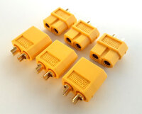 XT60 Hochstrom Gold Stecker Buchse Akku Nylon Lipo 6 Stk...