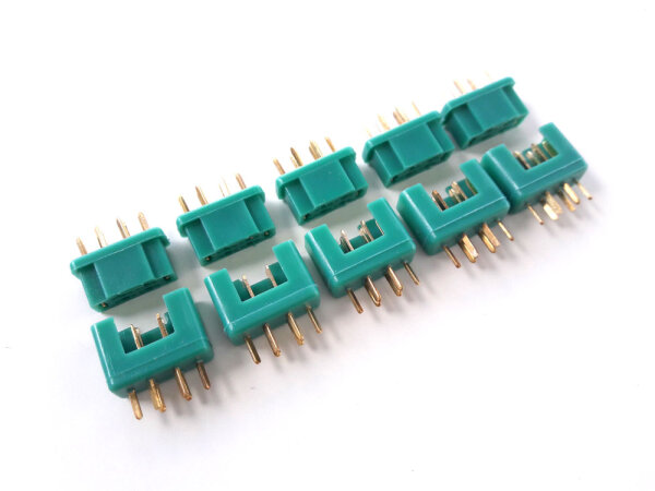 MPX Stecker + Buchse 10 Stück ( 5 Paar) Multiplex Style 6 Pin 35A Hochstromstecker