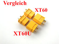 XT60U Hochstrom Gold Stecker Buchse Akku Nylon Lipo 10 Stk (5 Paar)