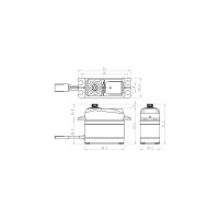 Sav&ouml;x Servo SH-1290MG Gyro Servo 5 KG Heckservo Digital High Speed Savox