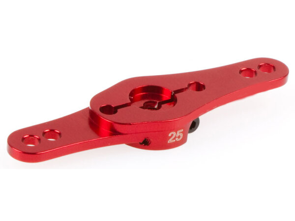 Aluminium Servo Doppel Arm 25Z (2-Ebenen) Rot Futaba Savöx Thundertiger