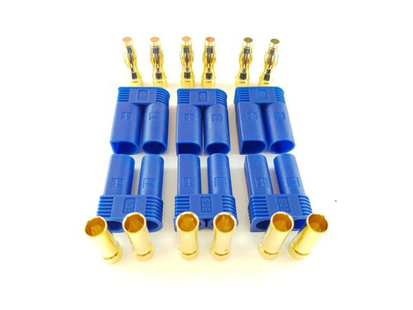 6Stk. EC5 Stecker + Buchse Set (3 Paar) AMASS...