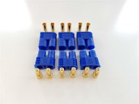 6Stk. EC3  Stecker + Buchse Set (3 Paar) AMASS Goldkontakt E-flite