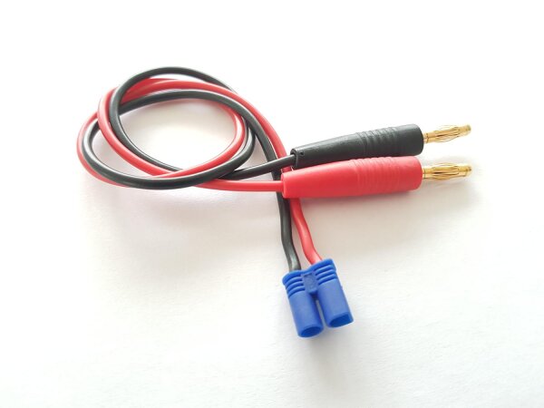 Akku Ladekabel EC2 Kabel 1mm&sup2; Bananenstecker E-flite EC 2 Stecker Amass 610014