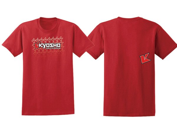 Kyosho T-Shirt Größe S ROT WorldChampions K-Fade 2.0  88002S