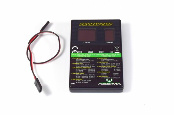 Absima Programmbox Thrust BL ECO Serie 1:8 / 1:10 AB...